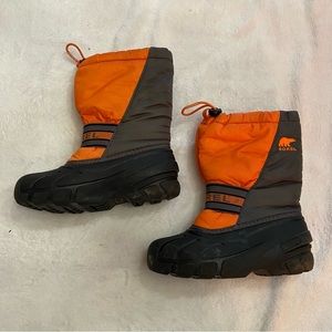 Sorel Kids' Orange and Gray Winter Boots